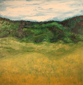 Golden Meadow, 24x24, Oil on Plywood